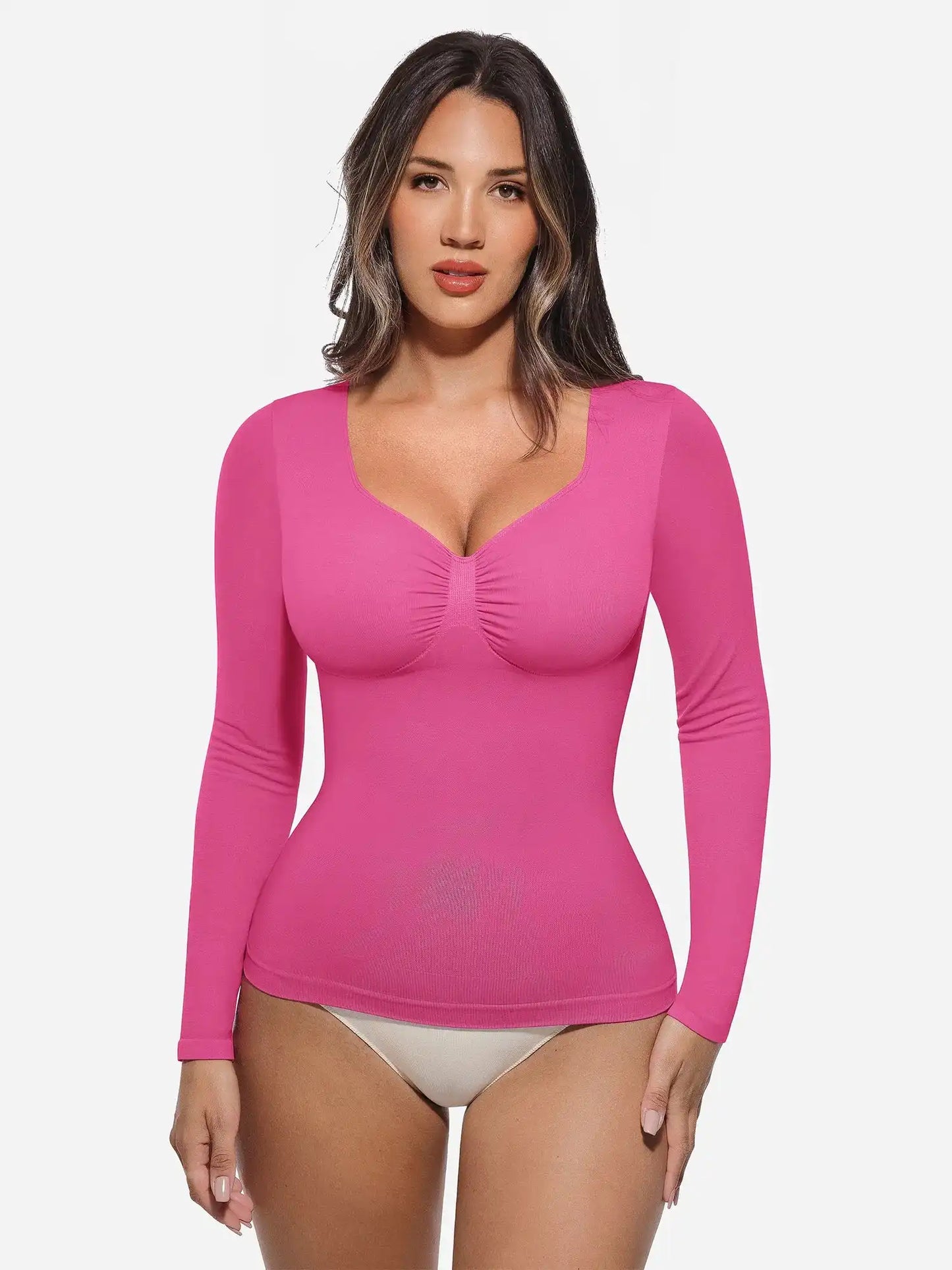 Seamless Long-Sleeve Everyday Shaper Top