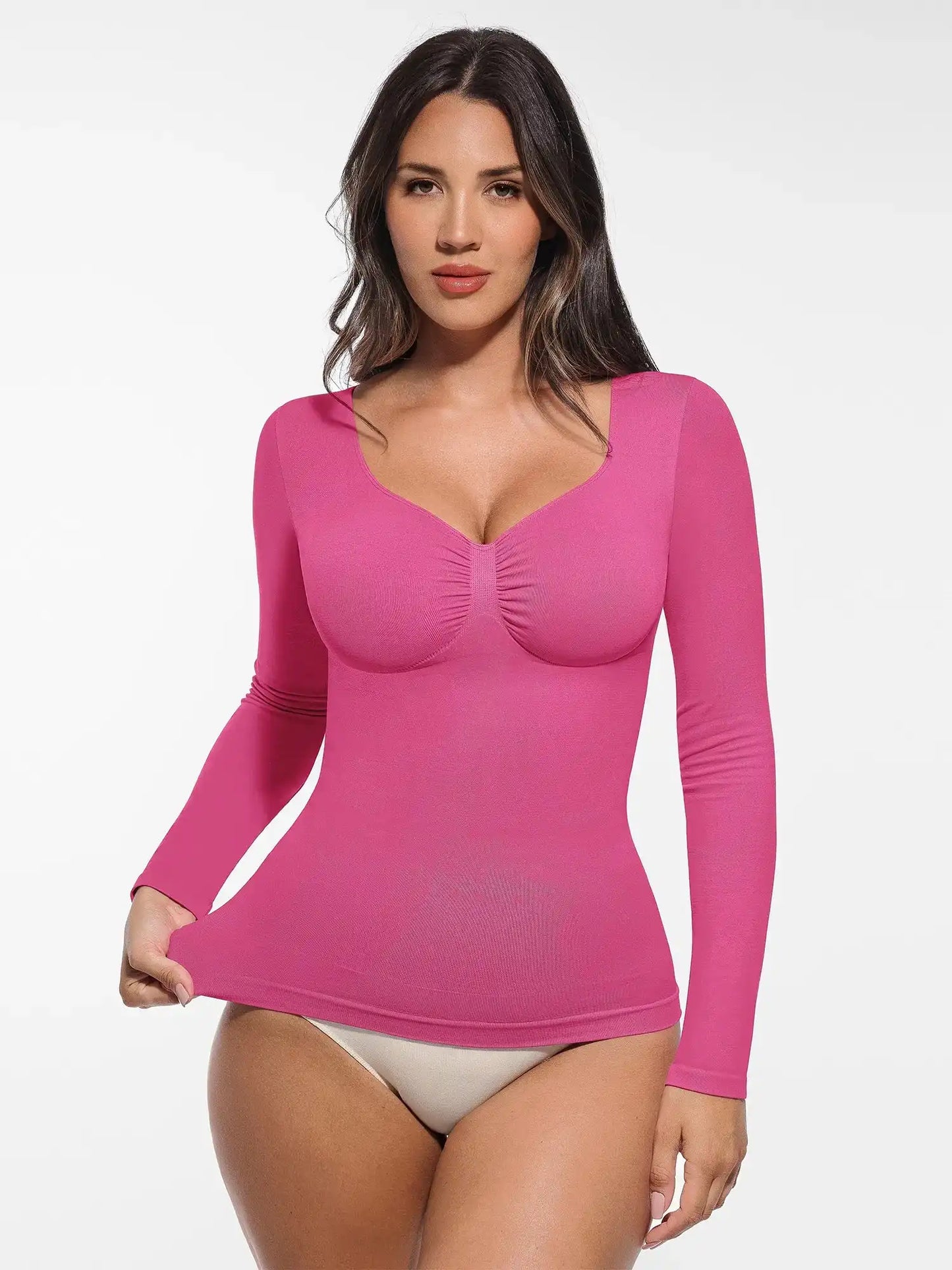 Seamless Long-Sleeve Everyday Shaper Top