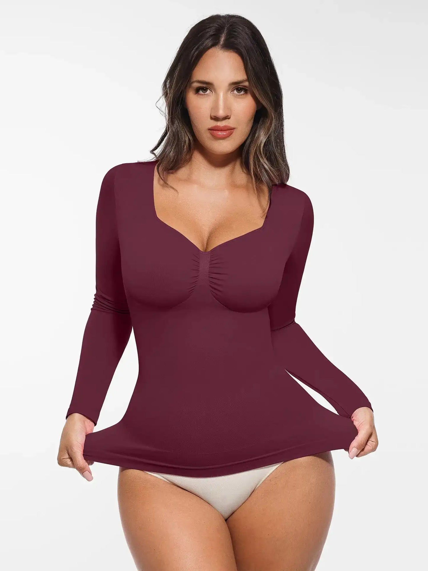 Seamless Long-Sleeve Everyday Shaper Top