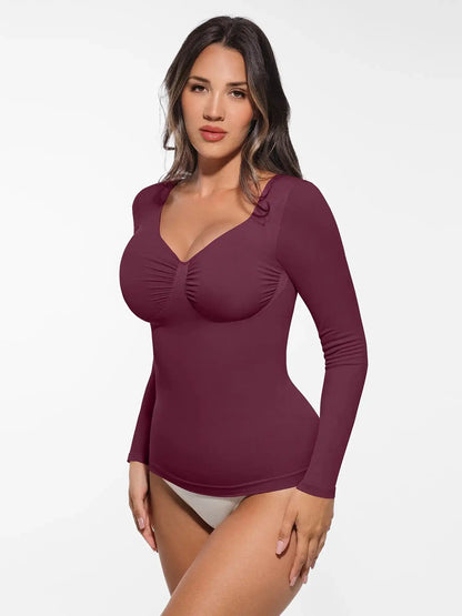 Seamless Long-Sleeve Everyday Shaper Top