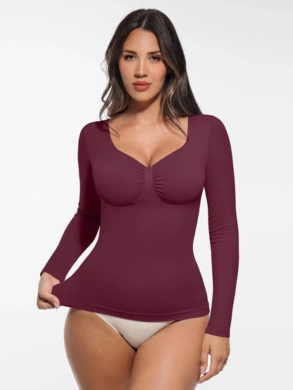 Seamless Long-Sleeve Everyday Shaper Top