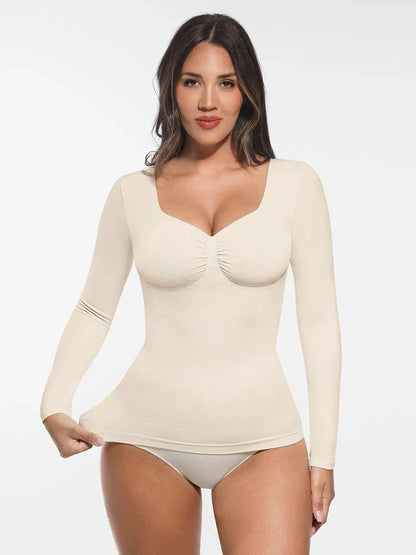 Seamless Long-Sleeve Everyday Shaper Top