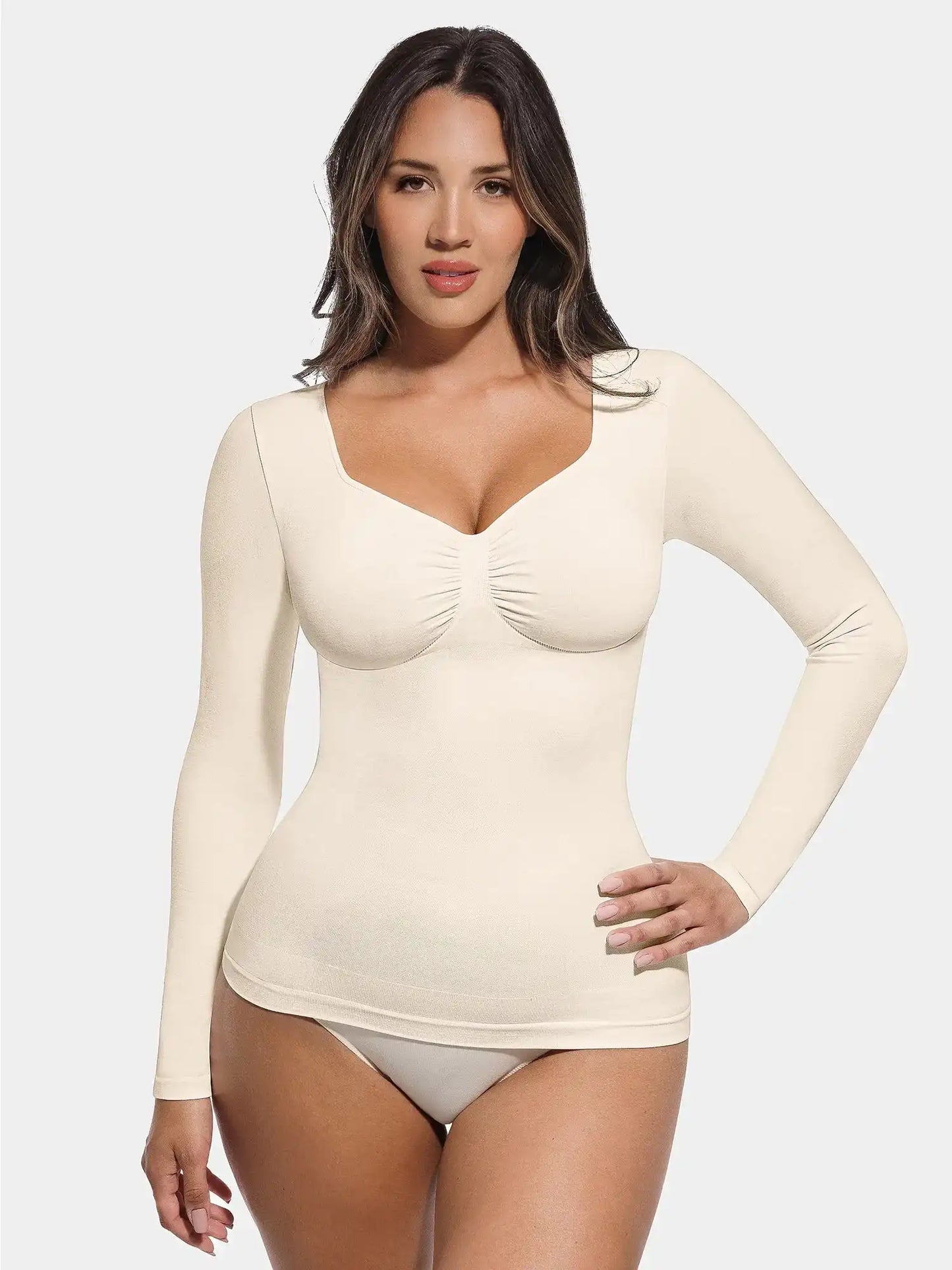 Seamless Long-Sleeve Everyday Shaper Top