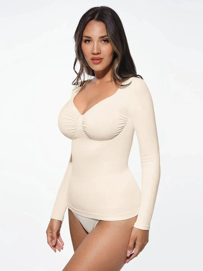 Seamless Long-Sleeve Everyday Shaper Top