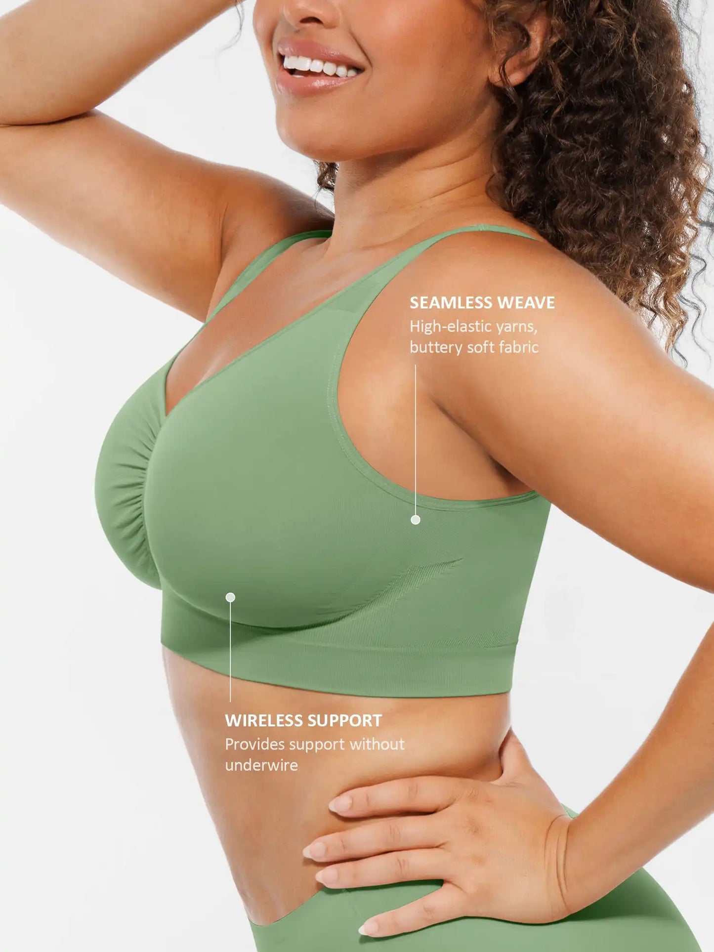Seamless No Underwire Full Coverage Bra