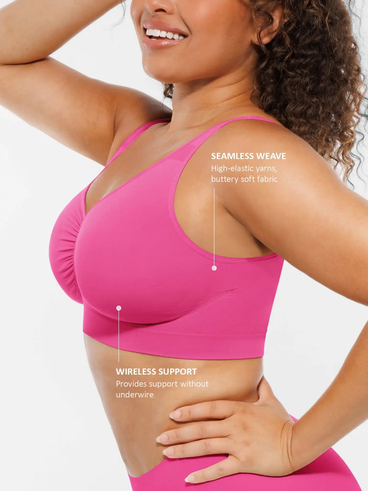 Seamless No Underwire Full Coverage Bra