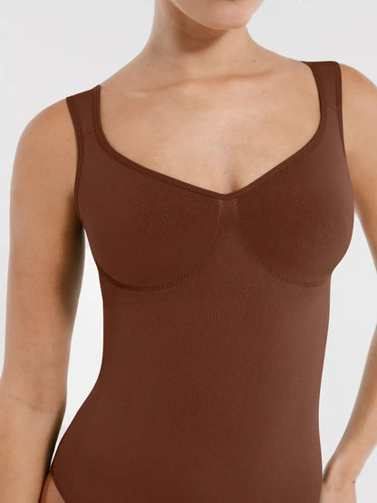 Support Diamond Neck Seamless Shaping Bodysuit