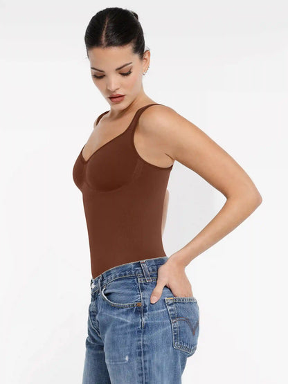 Support Diamond Neck Seamless Shaping Bodysuit