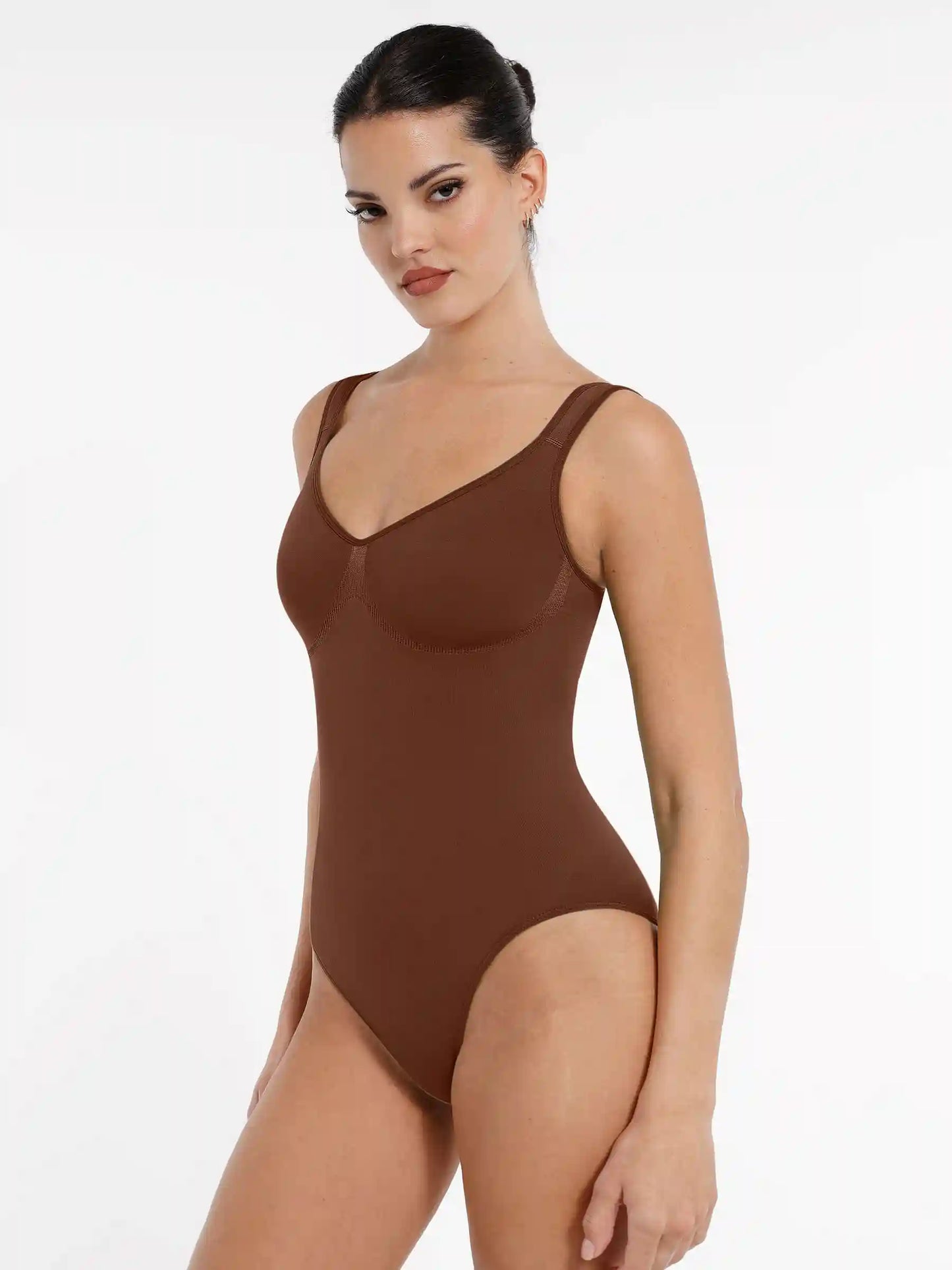 Support Diamond Neck Seamless Shaping Bodysuit