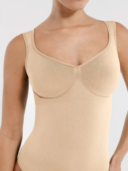 Support Diamond Neck Seamless Shaping Bodysuit