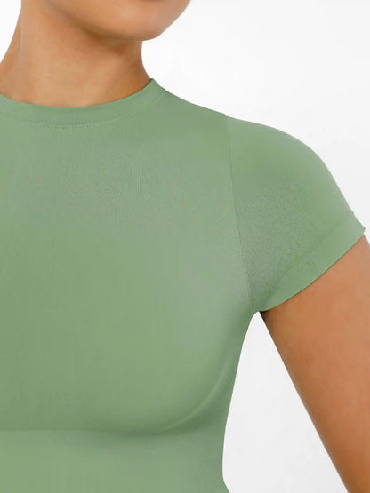 Crew Neck Seamless Soft Everyday Bodysuit