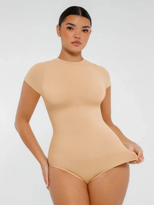 Crew Neck Seamless Soft Everyday Bodysuit