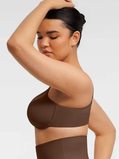Sheer Mesh Full Coverage Unpadded Underwire Bra