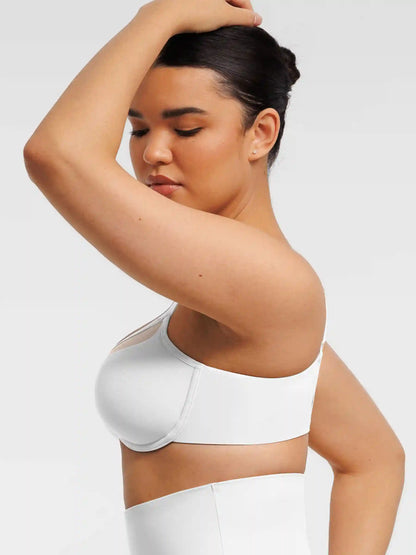 Sheer Mesh Full Coverage Unpadded Underwire Bra