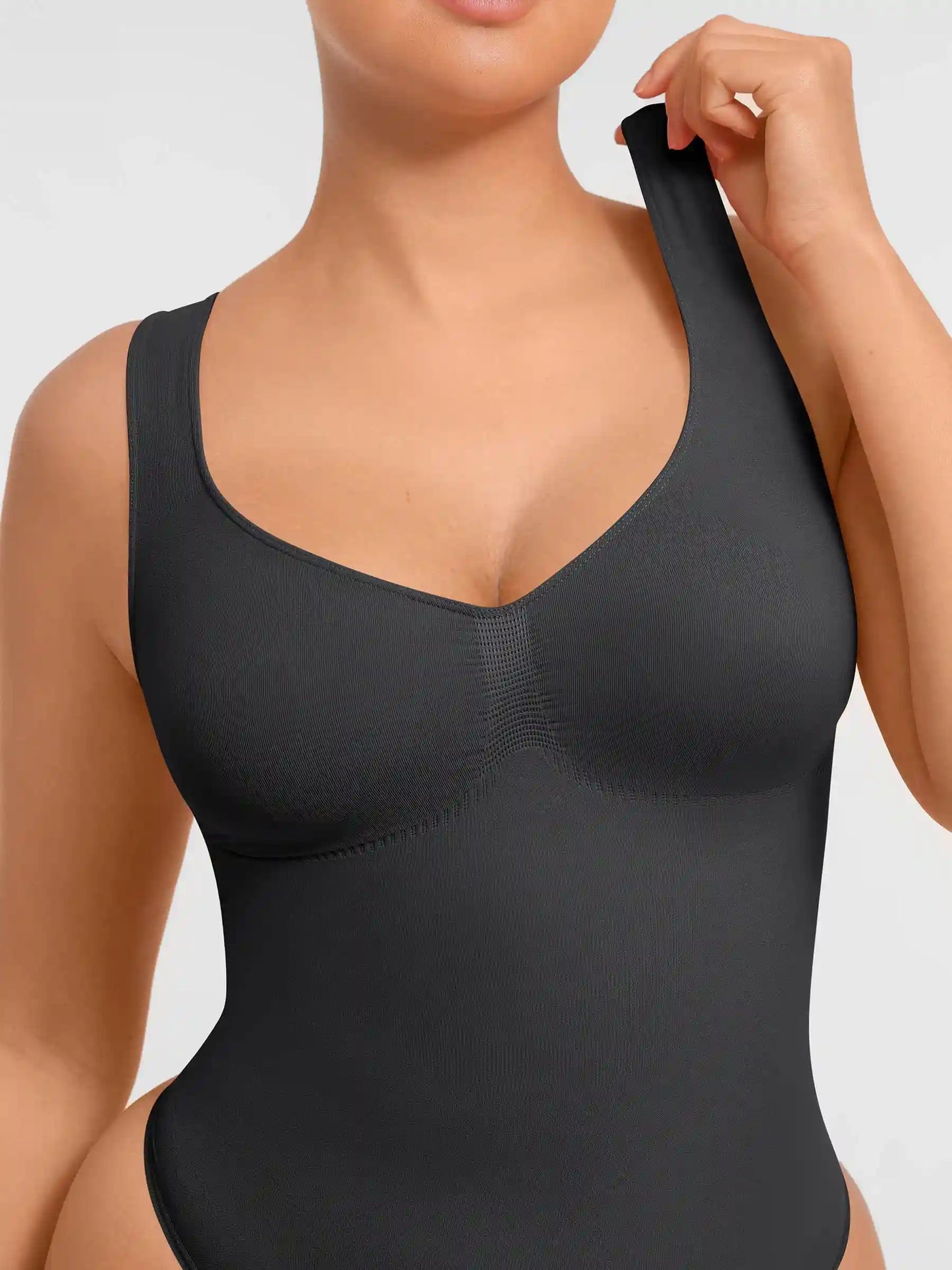 Tummy Control Seamless Wide Strap Bodysuit