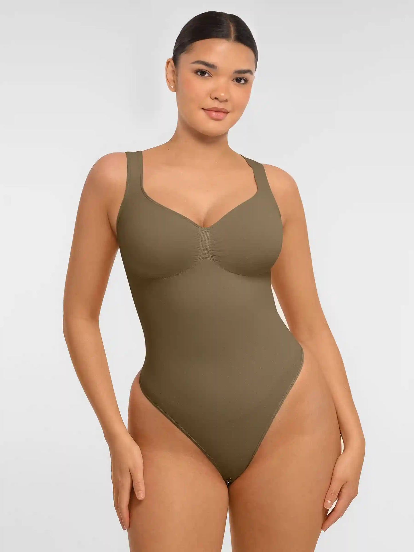 Tummy Control Seamless Wide Strap Bodysuit