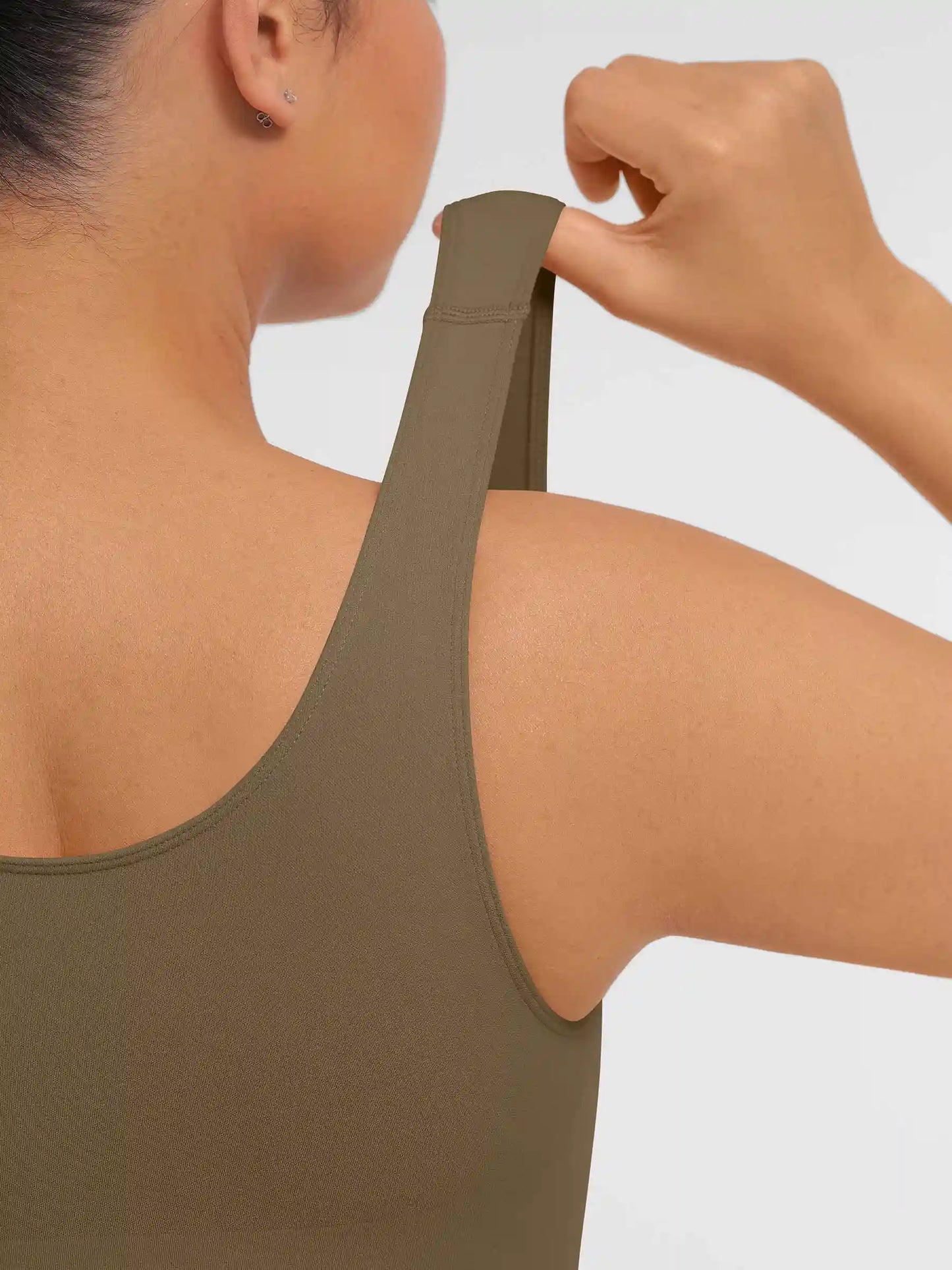 Tummy Control Seamless Wide Strap Bodysuit