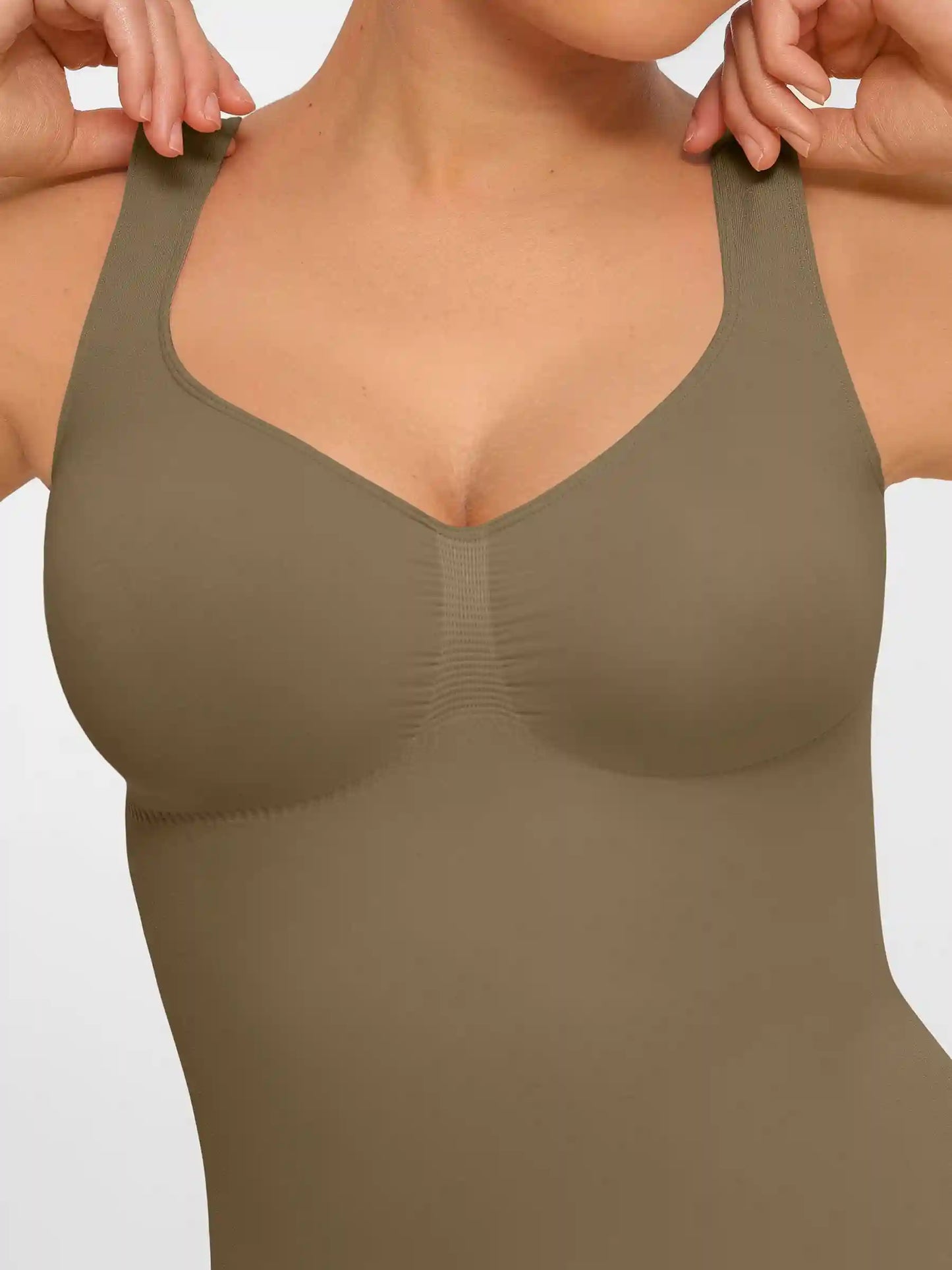 Tummy Control Seamless Wide Strap Bodysuit
