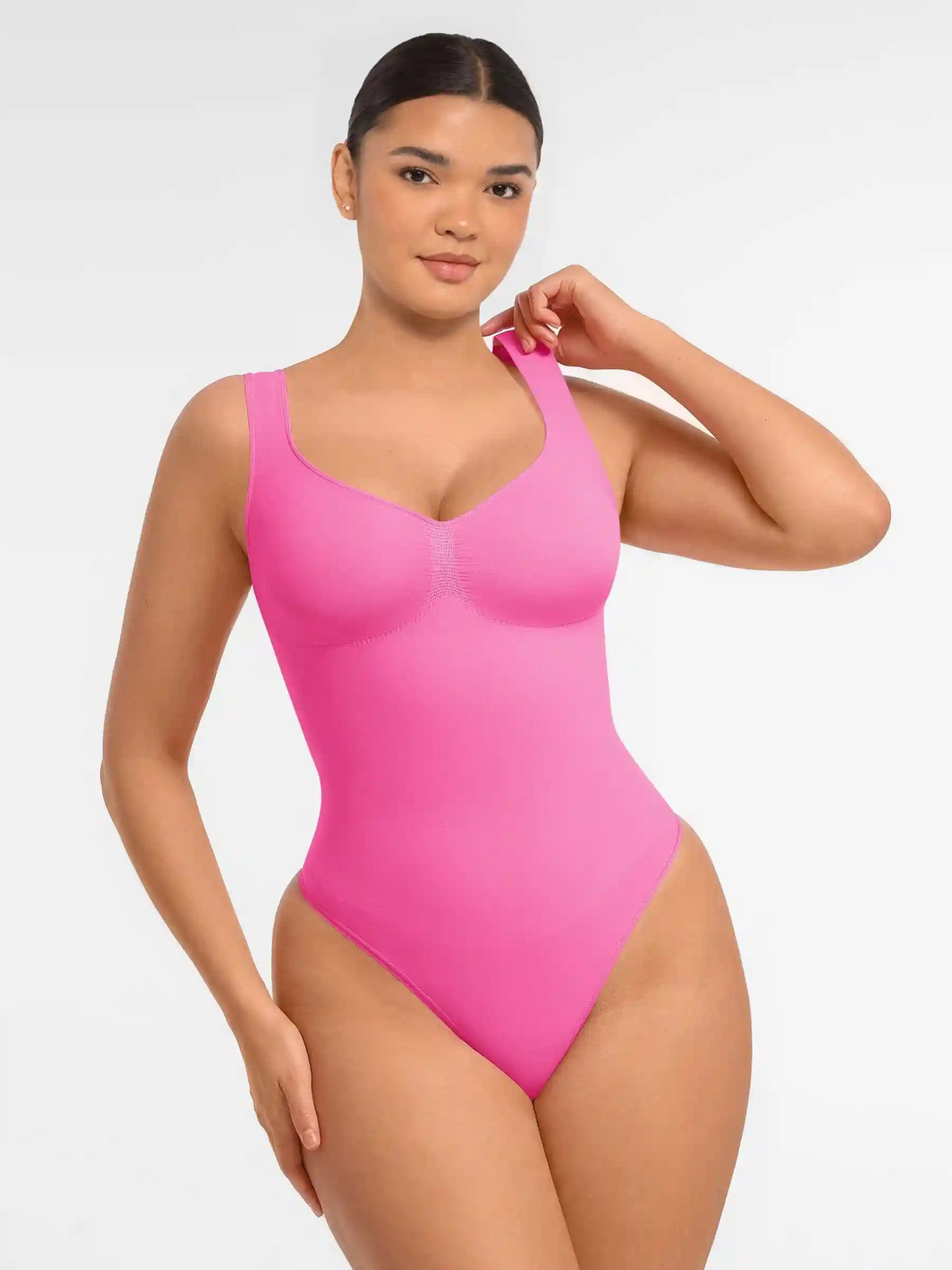 Tummy Control Seamless Wide Strap Bodysuit