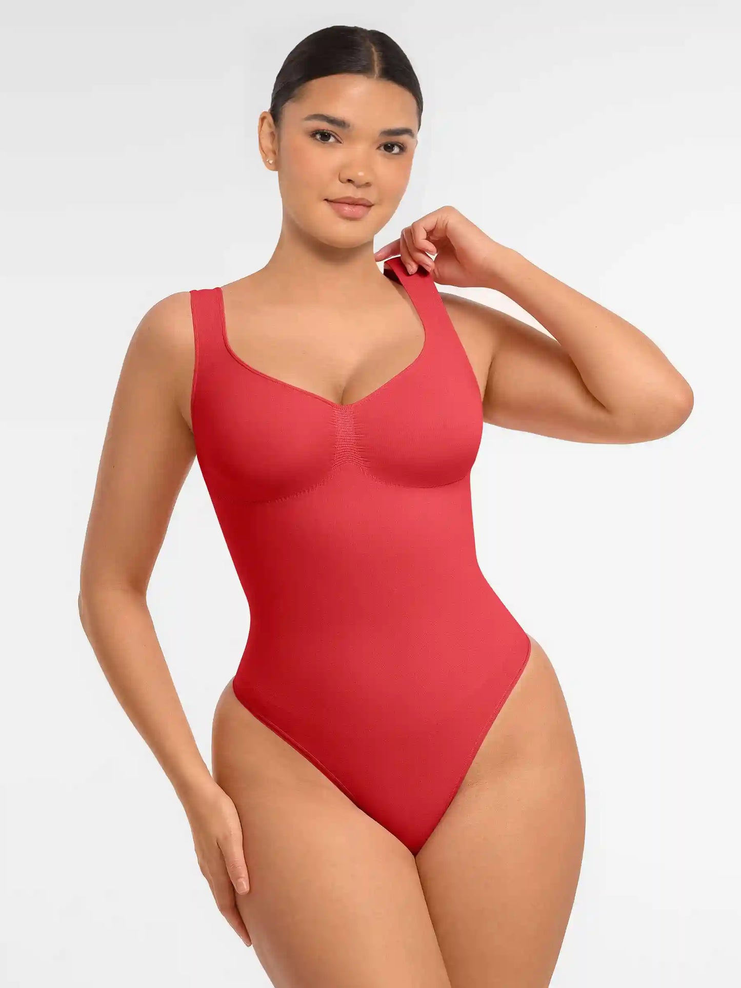 Tummy Control Seamless Wide Strap Bodysuit