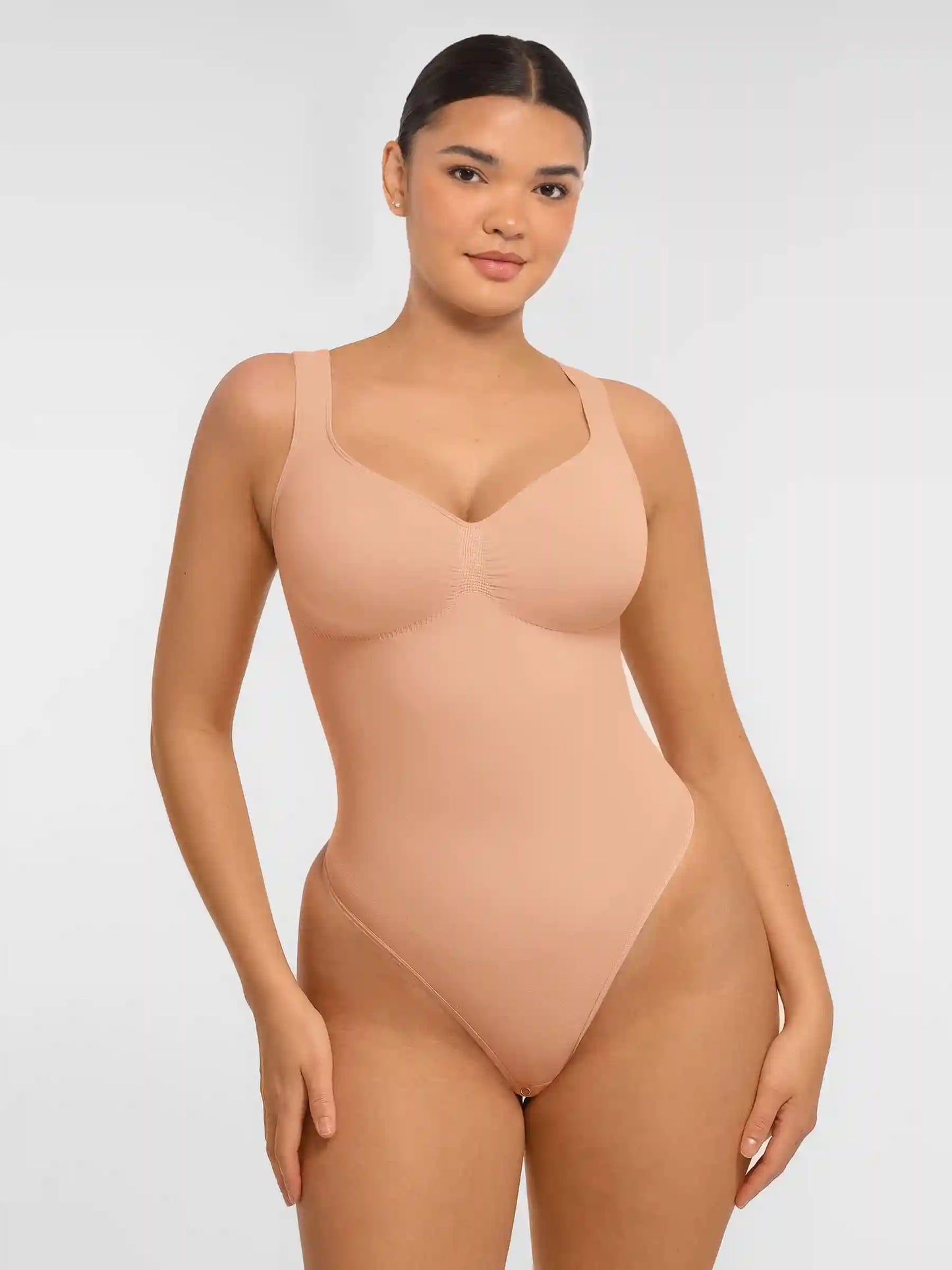Tummy Control Seamless Wide Strap Bodysuit