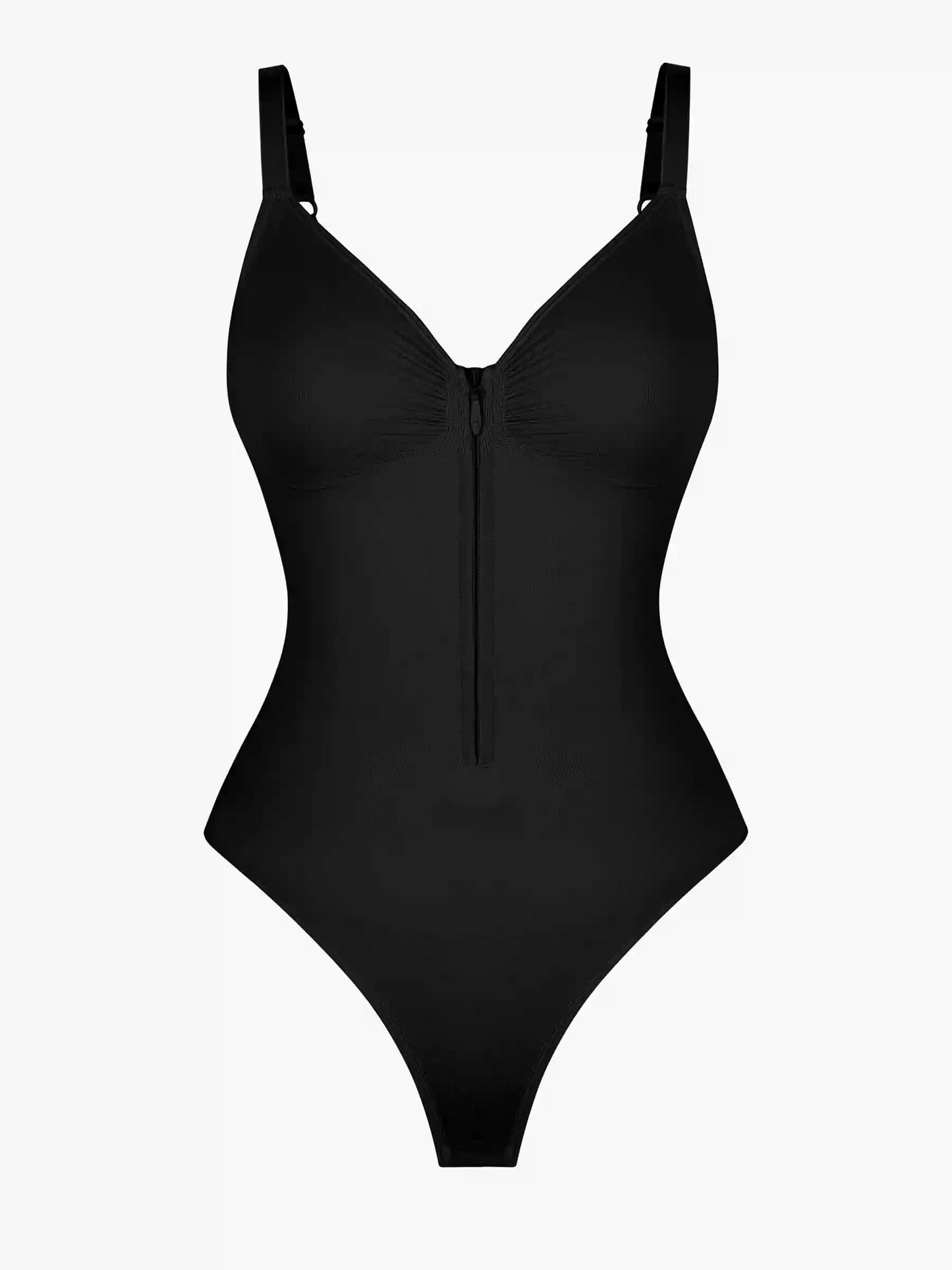 Seamless Tummy Control Zipper Bodysuit
