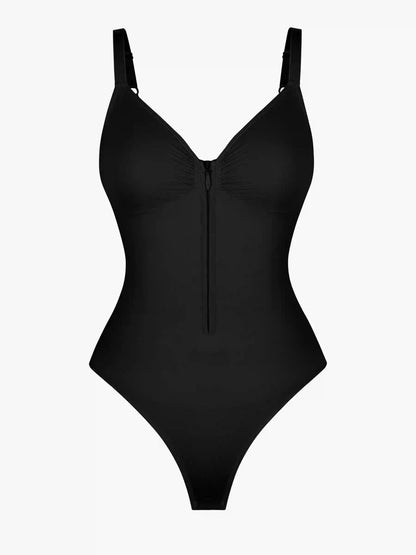 Seamless Tummy Control Zipper Bodysuit