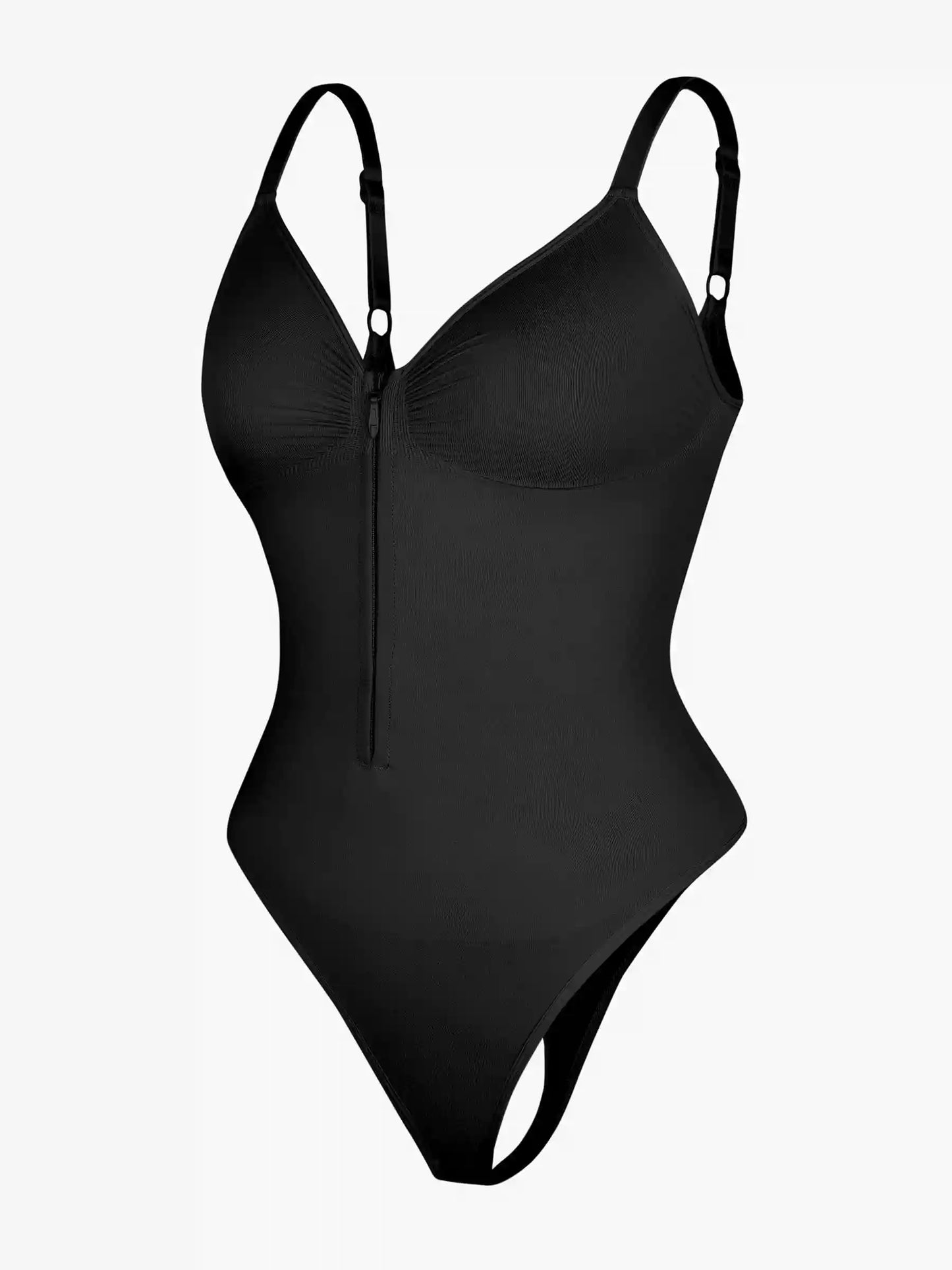 Seamless Tummy Control Zipper Bodysuit