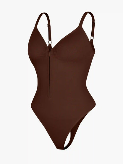 Seamless Tummy Control Zipper Bodysuit