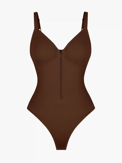 Seamless Tummy Control Zipper Bodysuit
