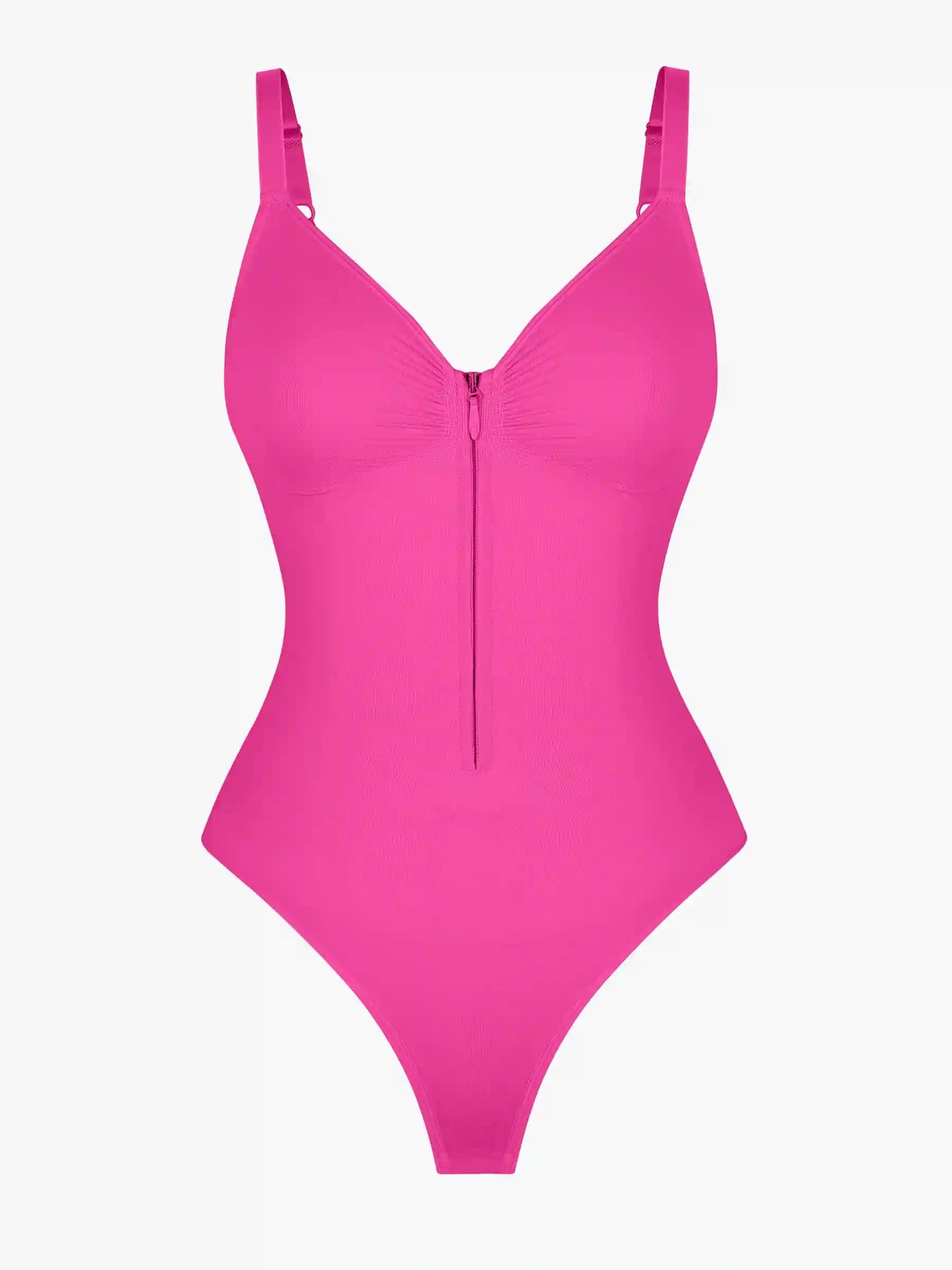Seamless Tummy Control Zipper Bodysuit
