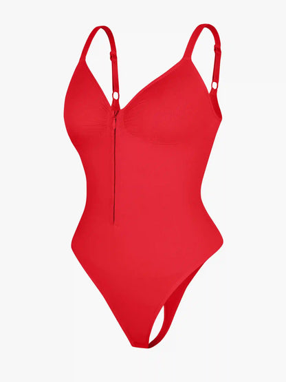 Seamless Tummy Control Zipper Bodysuit