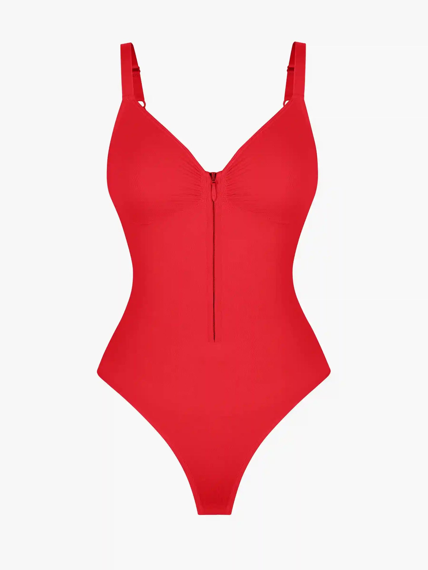 Seamless Tummy Control Zipper Bodysuit