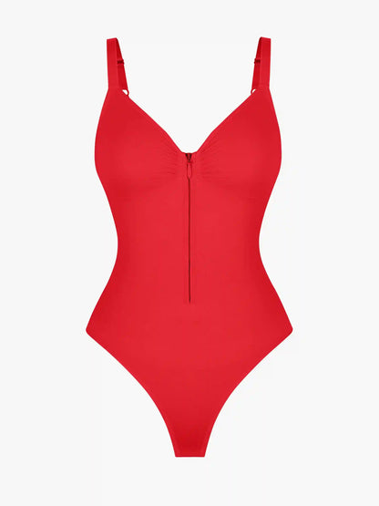 Seamless Tummy Control Zipper Bodysuit