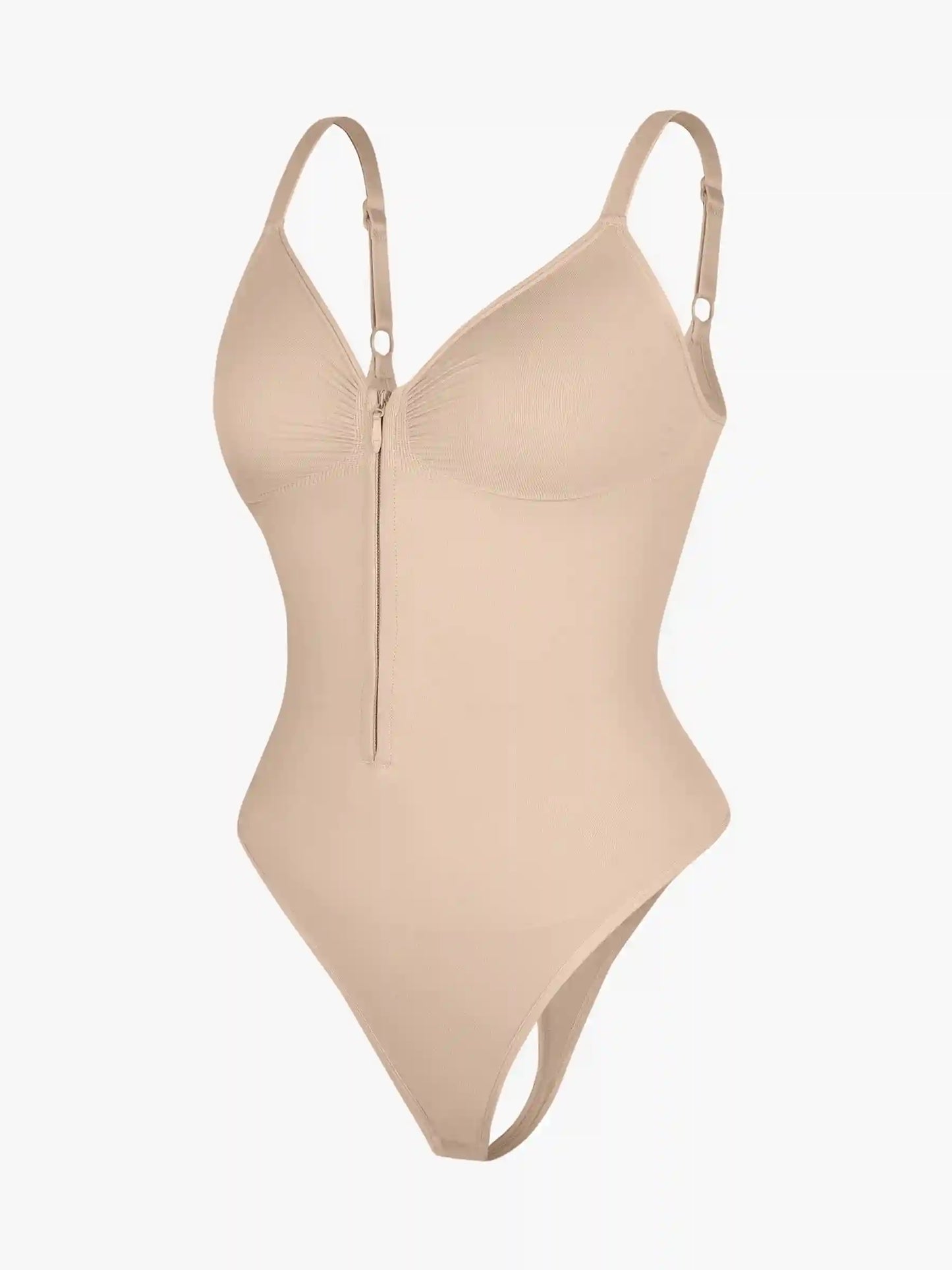 Seamless Tummy Control Zipper Bodysuit