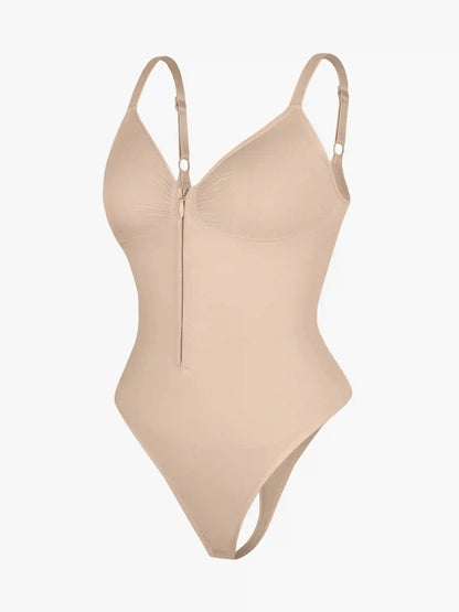 Seamless Tummy Control Zipper Bodysuit