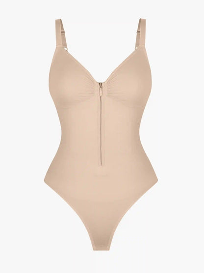 Seamless Tummy Control Zipper Bodysuit