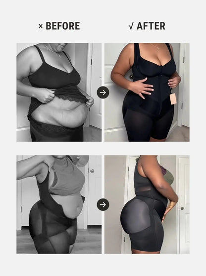 V-Shaped Faja Tummy Control Butt Lift Bodysuit
