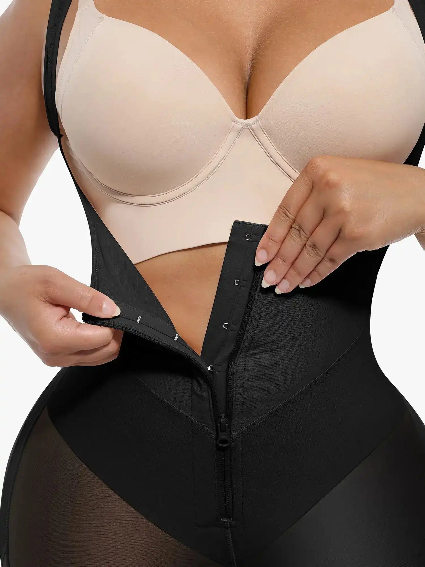 V-Shaped Shaping Lift Bodysuit & Unlined Soft Bra Bundle