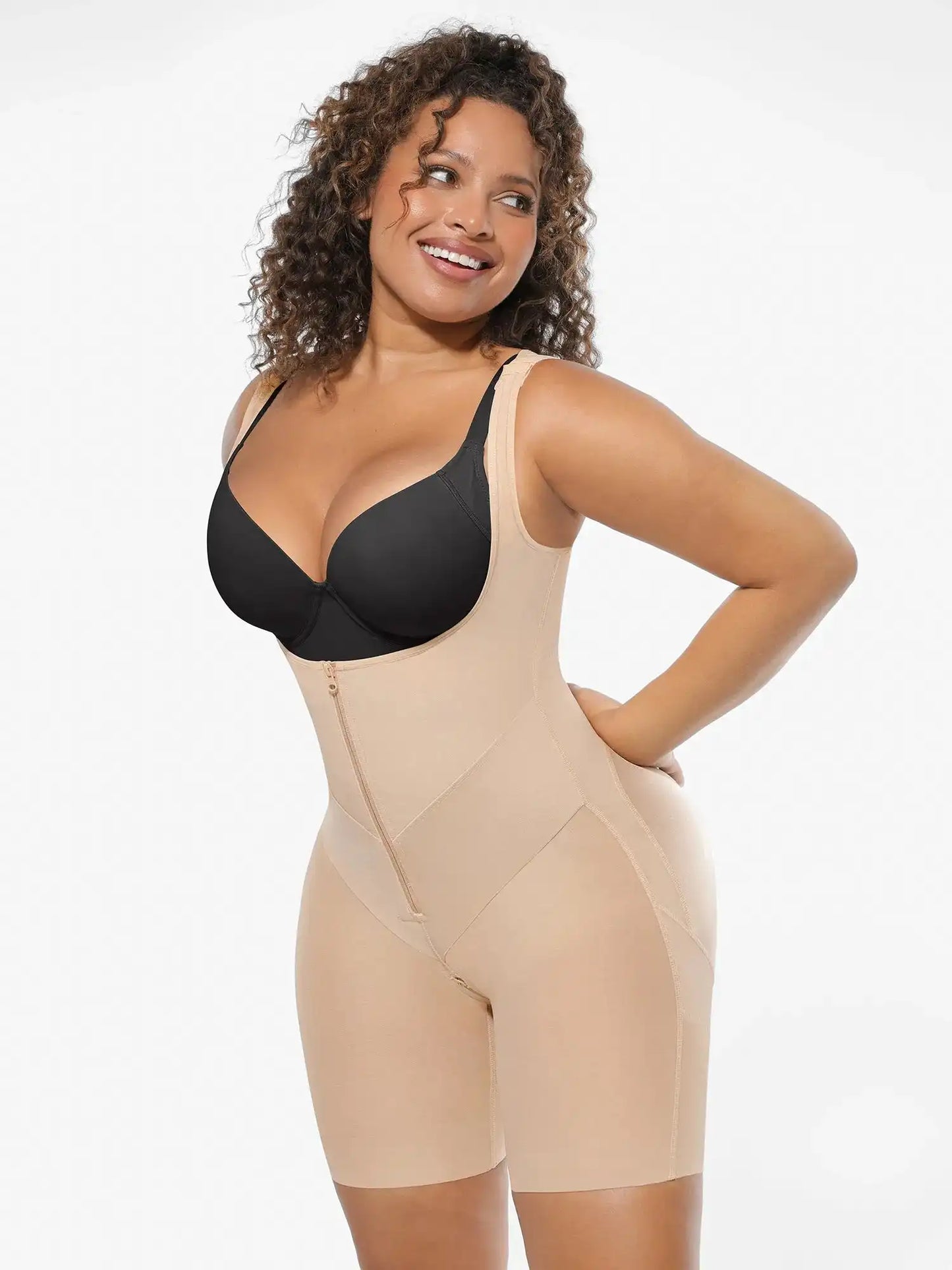 V-Shaped Shaping Lift Bodysuit & Unlined Soft Bra Bundle