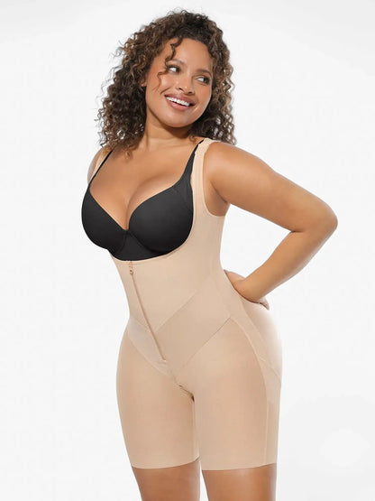 V-Shaped Shaping Lift Bodysuit & Unlined Soft Bra Bundle
