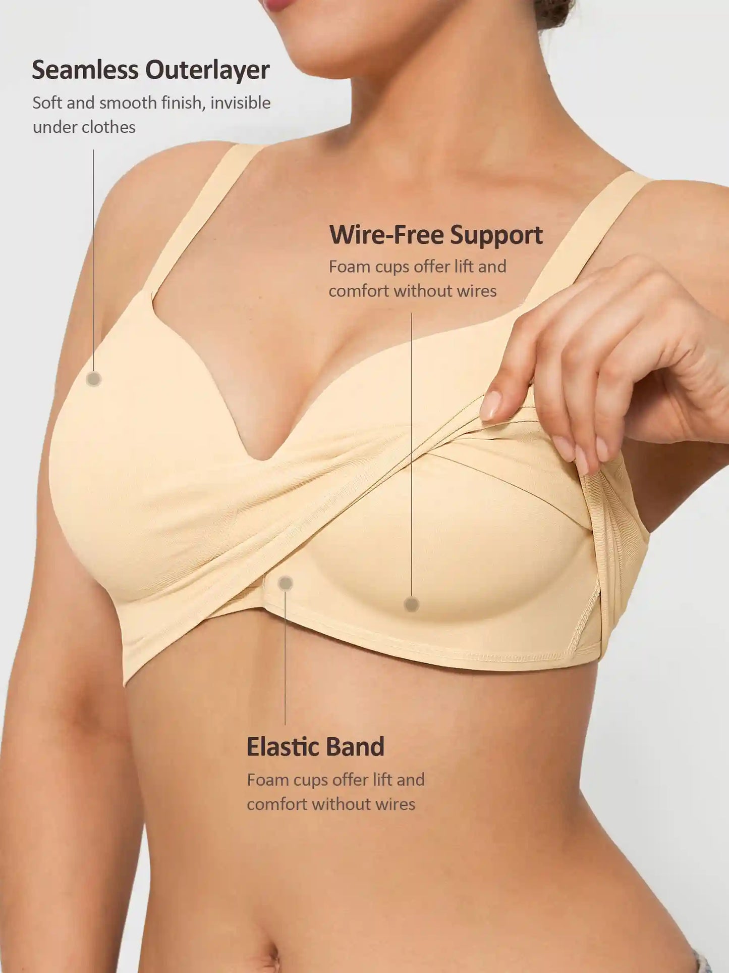 Push-Up Full Coverage Wireless Bra Bundle