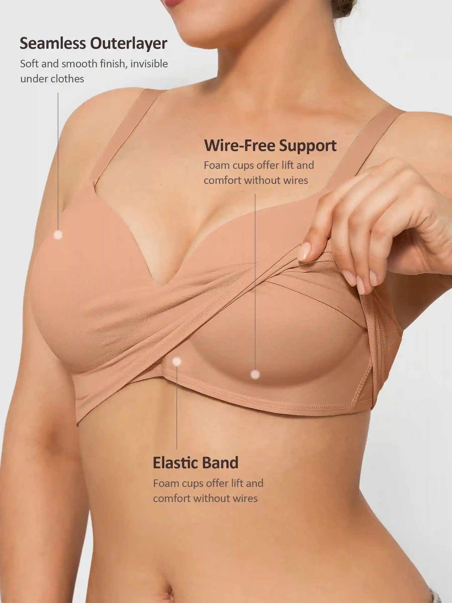 Push-Up Full Coverage Wireless Bra Bundle