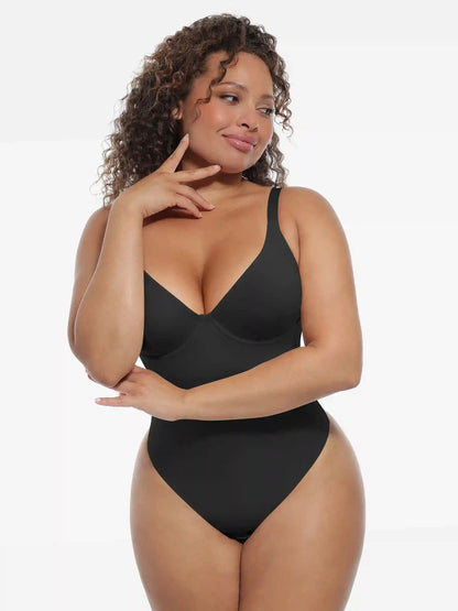 Deep V-Neck Sculpt Bodysuit