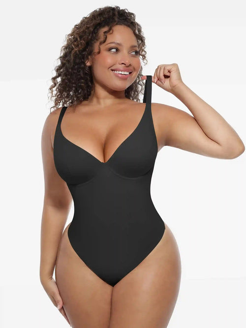 Deep V-Neck Sculpt Bodysuit