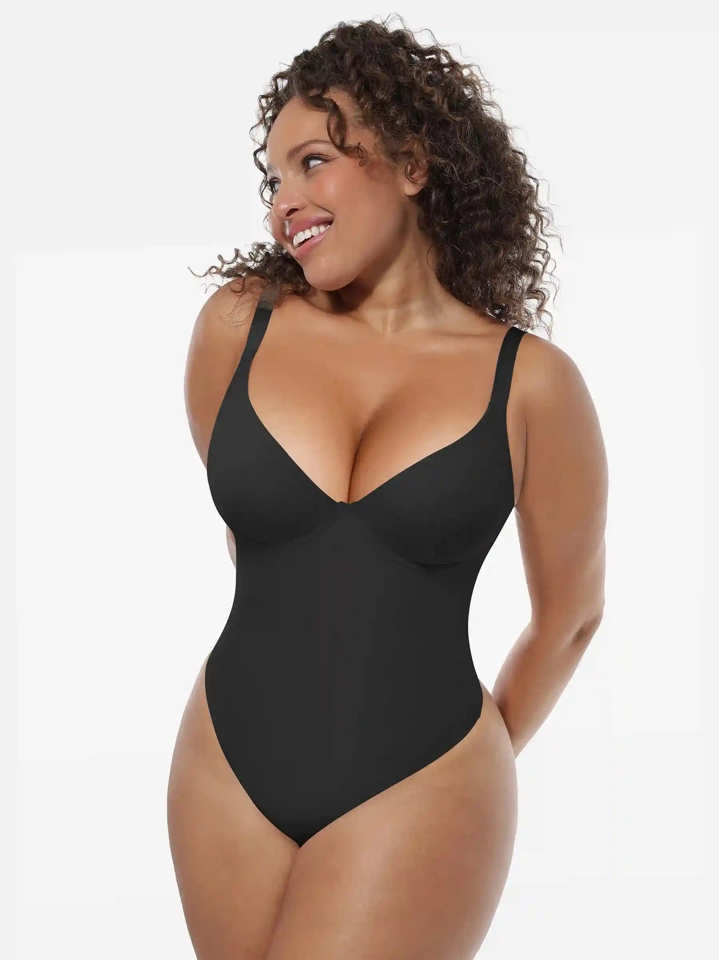 Deep V-Neck Sculpt Bodysuit