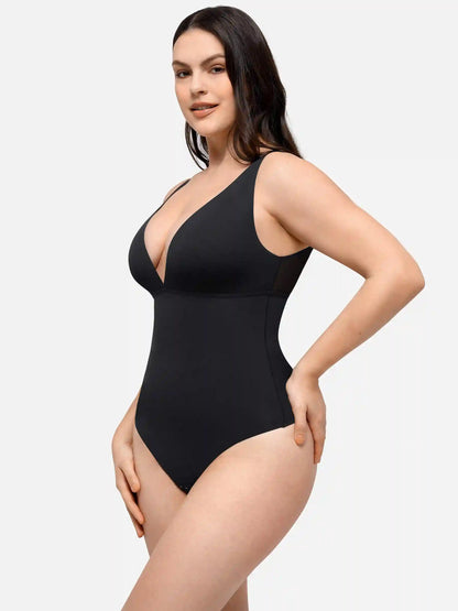 Plunge Breathable Seamless Shaping Bodysuit