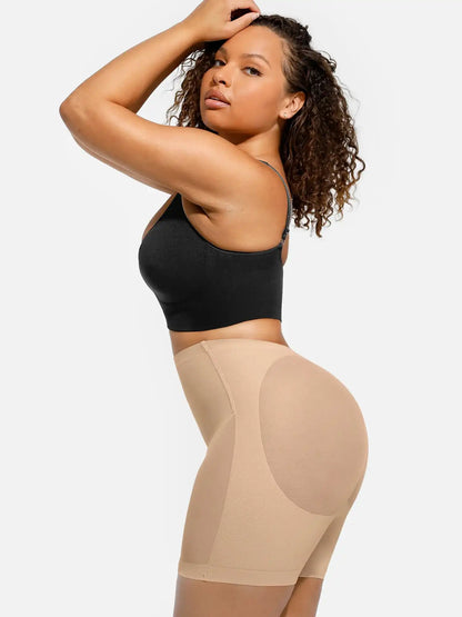 Mesh Tummy Control Bodysuit & Shorts Set