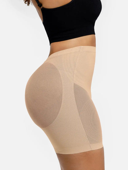 Mesh Tummy Control Bodysuit & Shorts Set