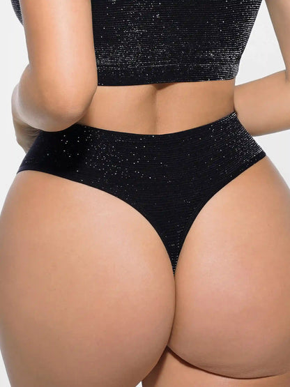 Seamless Shimmer Low-Rise Thong